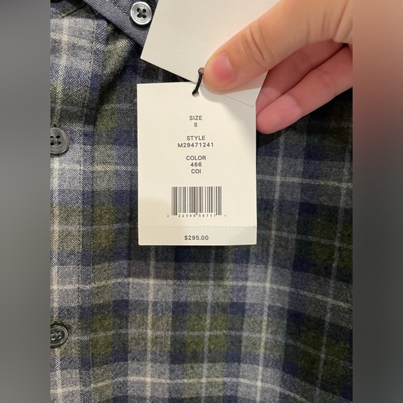 NWT Vince plaid button down shirt - Picture 8 of 10